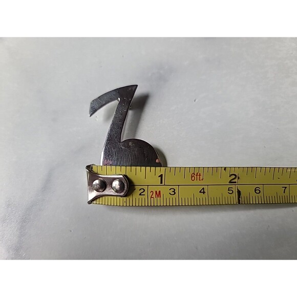 925 Sterling Silver Music Note Brooch Vintage Mexico - Picture 10 of 10